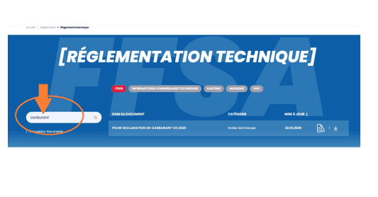 Déclaration carburant